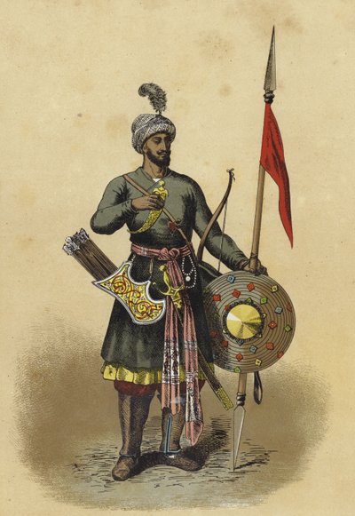 Guerrero indio, siglo XV de Spanish School