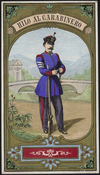 Etiqueta para hilo Policemans de Spanish School