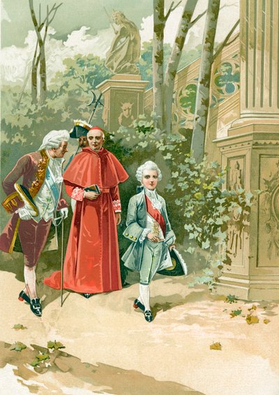 Luis XV de niño en el Jardín de las Tullerías de Spanish School