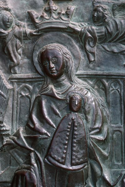 Madonna y Niño (detalle) de Spanish School