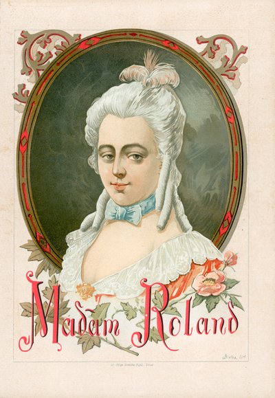 Marie-Jeanne Roland, conocida simplemente como Madame Roland de Spanish School