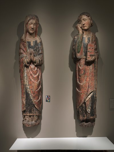 San Juan en duelo y Virgen en duelo, Reino de Castilla y León, c.1250-1275 de Spanish School
