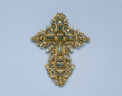 Colgante de una cruz, 1550-1600 de Spanish School