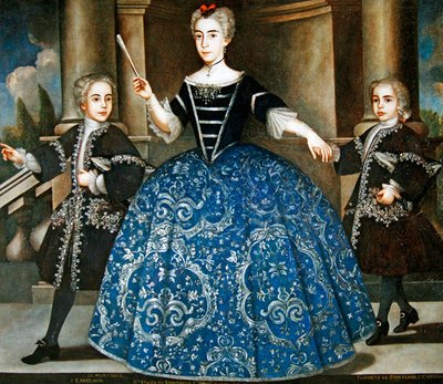 Retrato de Donna Maria de Montaner y Canglada de Spanish School