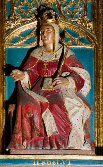 Retrato de Isabel I, llamada la Católica (1451-1504) de Spanish School