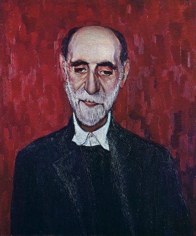 Retrato de Juan Ramón Jiménez (Moguer) de Spanish School