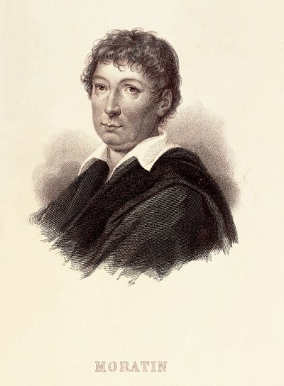 Retrato de Leandro Fernández de Moratín (1760-1828), escritor español. Grabado del siglo XIX. Museo Romántico de Madrid de Spanish School