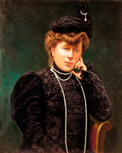 Retrato de la Duquesa de María del Carmen Villahermosa (1815-1905). Pintura anónima. Finales del siglo XIX de Spanish School