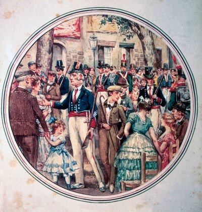 Procesión desde la catedral de Barcelona de Spanish School