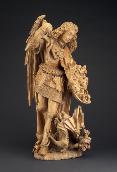 San Miguel y el Diablo, c.1475-1500 de Spanish School
