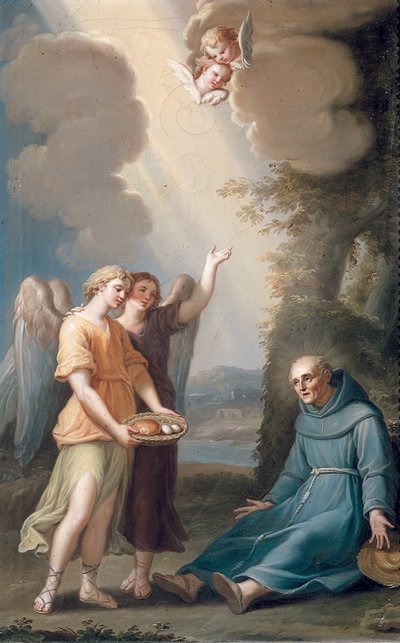 San Sebastián de Aparicio recibiendo comida de los ángeles de Spanish School