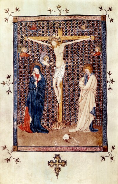Escena del crucifixio (miniatura) de Spanish School