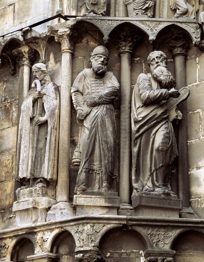 Escultura de la catedral de Santa María de Burgos 1221-1568, España. Puerta del Sarmental de Spanish School