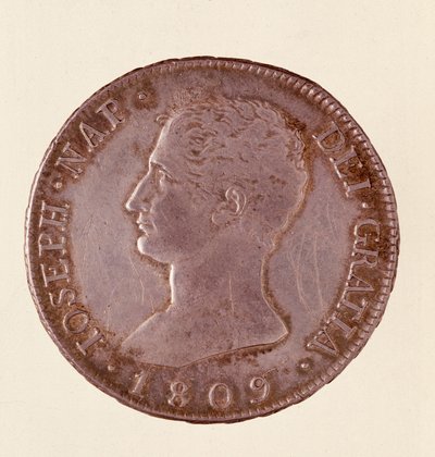 Moneda de plata (douro o piastra) de España: reinado de José Napoleón (1808-1813) de Spanish School