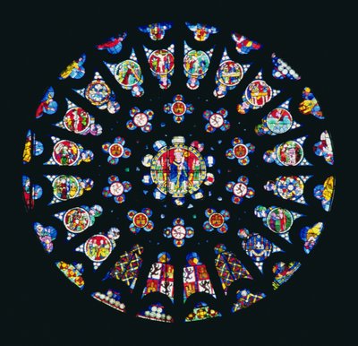Rosetón sur, c.1280 de Spanish School