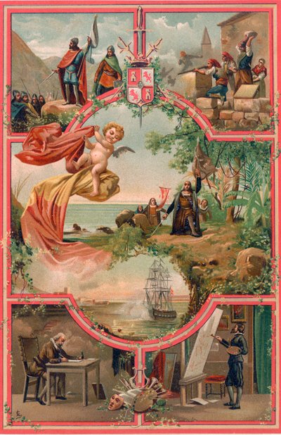 Historia Española - Frontispicio de Spanish School