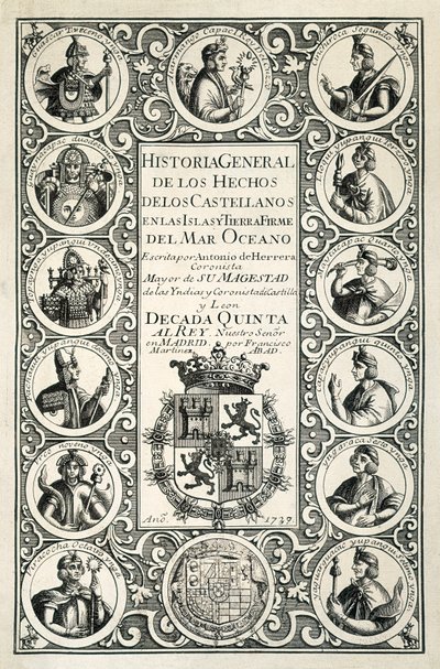 Colonias españolas en América, grabado de Spanish School
