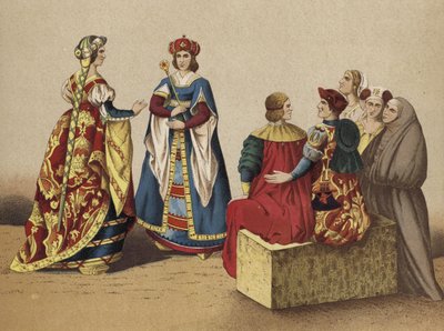 Trajes españoles del siglo XV de Spanish School