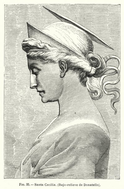 Santa Cecilia, bajorrelieve de Donatello de Spanish School