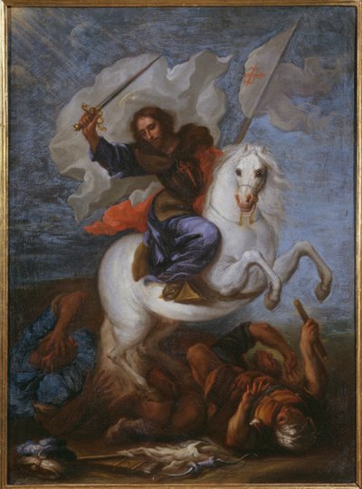 Santiago el Mayor en la Batalla de Clavijo de Spanish School
