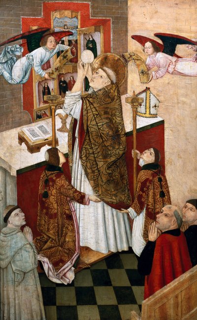 Misa de San Martín. Pintura de la Escuela Castellana de Spanish School