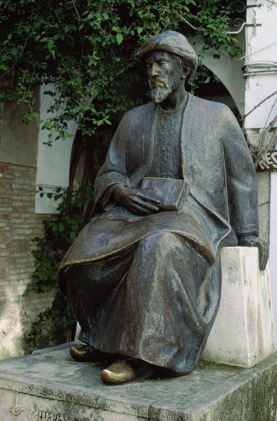 Estatua de Moisés Maimónides (1135-1204) de Spanish School
