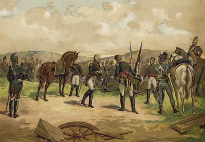Rendición del General Dupont, Batalla de Bailén, España, 1808 de Spanish School