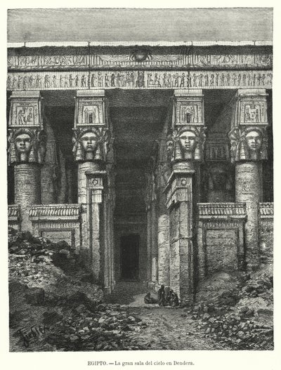 Templo de Hathor, Dendera, Egipto de Spanish School