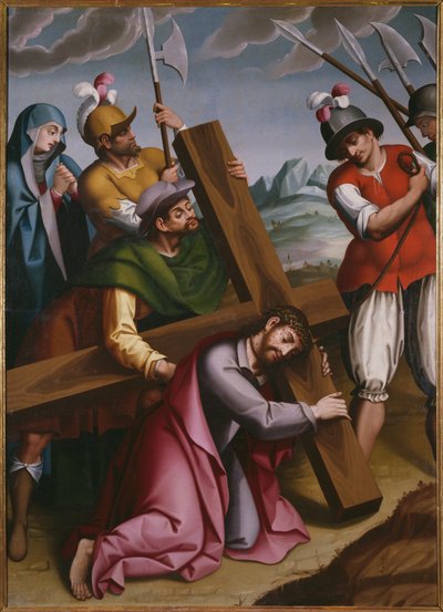 El Porte de la Cruz, Simón de Cirene ayuda a Jesús de Spanish School