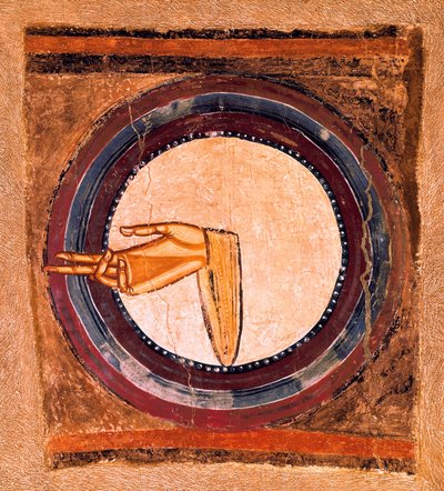 La mano de Dios (detalle) de Spanish School