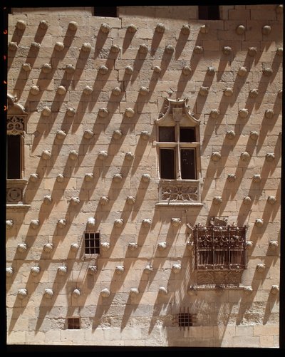 Vista de la fachada gótica (1493-1517) de Spanish School