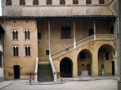 Vista del palacio ducal del General de los Jesuitas Francisco de Borja (San Francisco de Borja), Duque de Gandía (1510-1572). Gandía, España (foto) de Spanish School