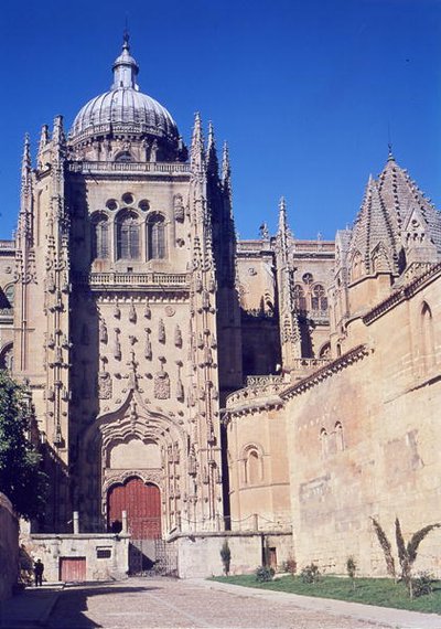 Vista del portal sur y la Torre del Gallo de Spanish School