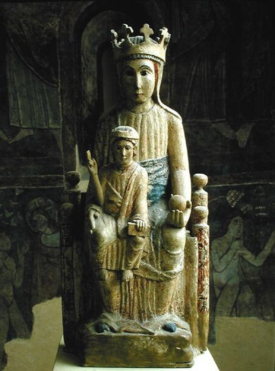 Virgen y Niño, Escuela Catalana, c.1200 de Spanish School