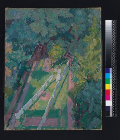 Vista desde la ventana en 6 Cambrian Road, Richmond, antes de 1914 de Spencer Frederick Gore