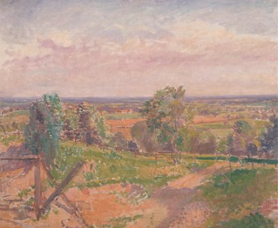 Un extenso paisaje en Yorkshire de Spencer Frederick Gore