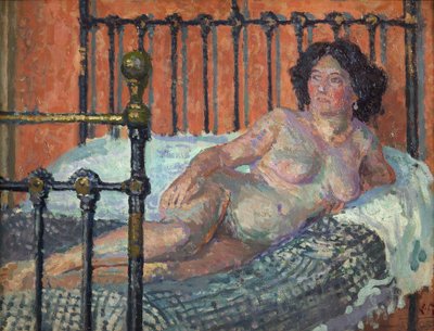 Desnudo en la cama, c. 1910 de Spencer Frederick Gore