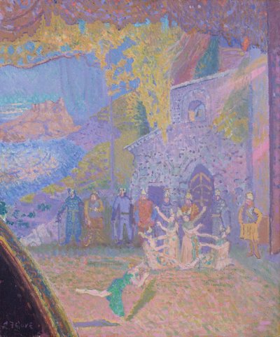 La danza del espíritu de Irlanda, el Alhambra Music Hall, 1910 de Spencer Frederick Gore