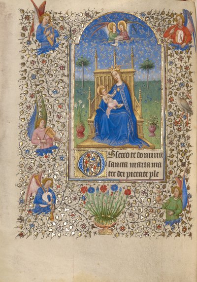 La Virgen y el Niño entronizados de Spitz Master