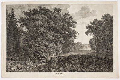 Grib Skov con vista sobre el lago Esrum hacia Fredensborg de Søren Henrik Petersen