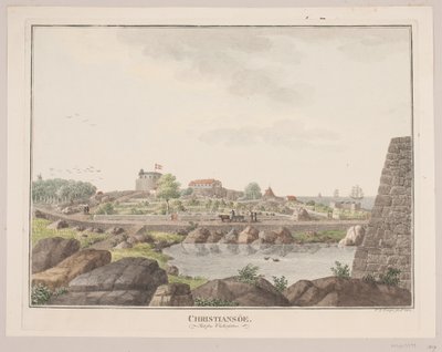 Christiansø. Vista desde el lado oeste de Søren L. Lange