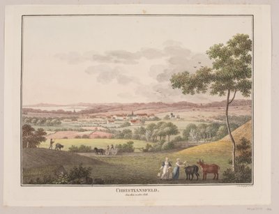 Christiansfeld, desde el lado oeste de Søren L. Lange
