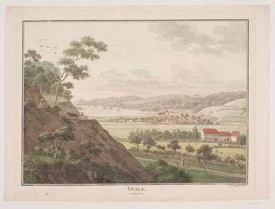 Vejle desde el noroeste de Søren L. Lange