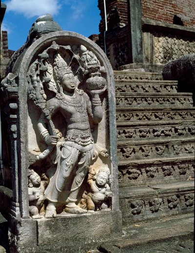 Entrada del templo budista de Sri Lankan