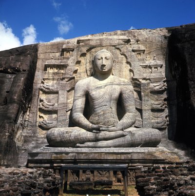 Buda de Gal Vihare de Polonnaruwa (Sri Lanka) (atribuido al Rey Parakrama Bahu). de Sri Lankan School