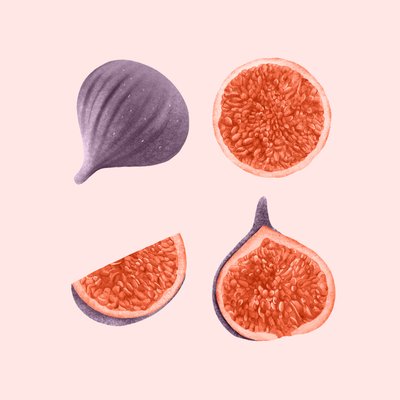 Figs, 2021 (lápiz de grafito y digital) de Stacy Hsu