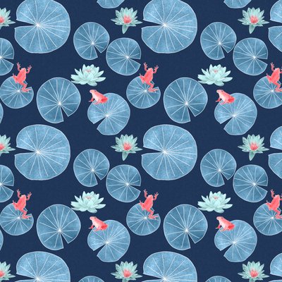 Lilypond pattern II, 2020 (lápiz de grafito y digital) de Stacy Hsu