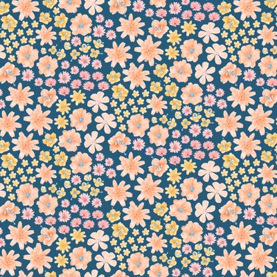 Mojave Desert wildflower pattern, 2021 (lápiz de grafito y digital) de Stacy Hsu