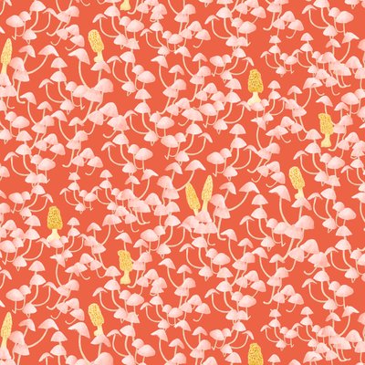 Mushroom pattern colorway 1, 2022 (lápiz de grafito y digital) de Stacy Hsu