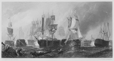 La batalla de Trafalgar, de la Galería Vernon de Stanfield